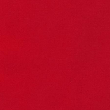 Solid Kona red 100% cotton fabric.  Color is Tomato #7 by Robert Kaufmann.