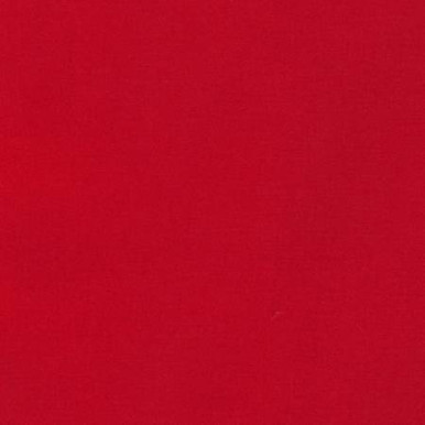 Solid Kona red 100% cotton fabric.  Color is Tomato #7 by Robert Kaufmann.