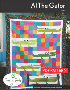 Al The Gator Quilt and Pillow Pattern cover