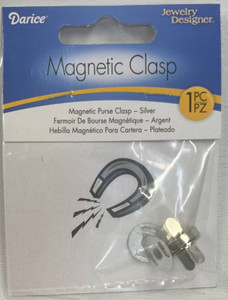 Darice Magnetic Purse Clasp - 1/2 inch - Silver