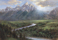 Snake River Lookout 28 x 35 - Giclee Canvas