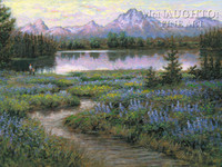 Teton Majesty 12 x 18 OE Signed by Artist - Giclee Canvas