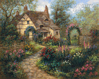 Cottage Garden 16 x 20 LE Signed & Numbered - Giclee Canvas