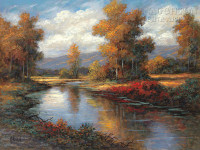 Autumn Reflections 24 x 30 LE Signed & Numbered - Giclee Canvas