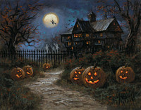 Spooky Halloween LE Signed & Numbered 11x14 - Giclee Canvas