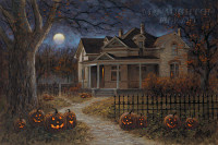 Happy Halloween 12x18 OE Signed by Artist - Giclee Canvas
