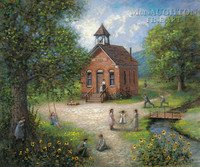 Old Schoolhouse 12x16 LE Signed & Numbered - Giclee Canvas