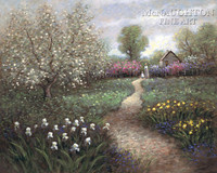 Garden Walk 16x20 LE Signed & Numbered - Giclee Canvas