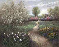 Garden Walk 24x30 LE Signed & Numbered - Giclee Canvas