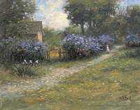 Lilac Path 24x30 LE Signed & Numbered - Giclee Canvas