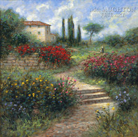 Country Villa 16x16 LE Signed & Numbered - Giclee Canvas