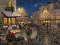 Night Cafe 18x24 LE Signed & Numbered - Giclee Canvas
