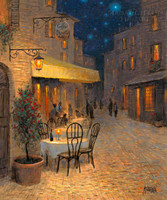 Starlight Cafe 20x24 LE Signed & Numbered - Giclee Canvas