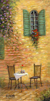 Table for Two 12x24 LE Signed & Numbered - Giclee Canvas