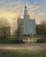 St. George Temple 11x14 LE Signed & Numbered - Giclee Canvas
