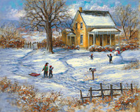 Winter Playground 16x20 LE Signed & Numbered - Giclee Canvas