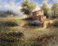 Tuscan Farm 11x14 LE Signed & Numbered - Giclee Canvas