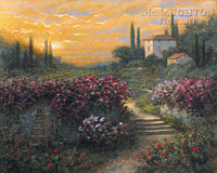 Tuscan Garden 16x20 LE Signed & Numbered - Giclee Canvas