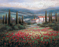 Tuscan Hills 12x18 OE Signed by Artist - Giclee Canvas