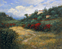 Tuscan Red 24x30 LE Signed & Numbered - Giclee Canvas