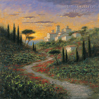 Umbrian Hills 16x16 LE Signed & Numbered - Giclee Canvas