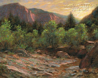 Kolob Evening 16x20 LE Signed & Numbered - Giclee Canvas