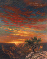 Red Sky 28x35 - Giclee Canvas