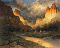 Thunder Canyon 28x35 - Giclee Canvas