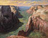 View from Observation Point 20x24 LE Signed & Numbered - Giclee Canvas