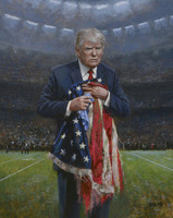 Respect the Flag - 16X20 Canvas Giclee, Limited Edition, S/N Edition 200