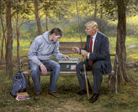 Teach a Man to Fish - 16X20 Canvas Giclee, Limited Edition, S/N Edition 200