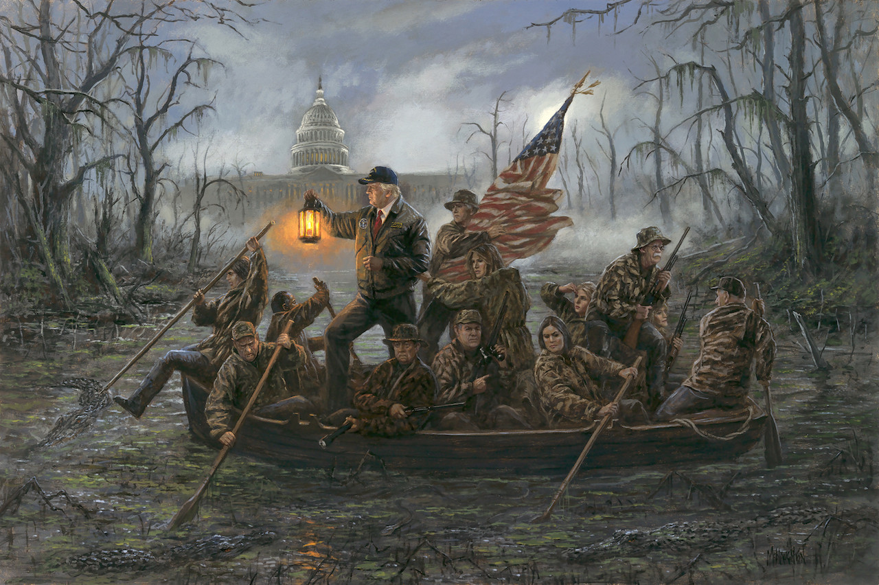 SOLD OUT - Crossing the Swamp - 16X24 Canvas Giclee, Limited Edition, S/N  Edition 200