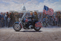 Patriotic Americana Maga Ride Mcnaughton Fine Art