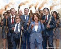 The Impeachment Mob - 11X14 Litho