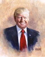 President Trump Portrait 3 - 11x14 Litho