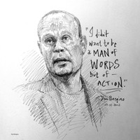 Dan Bongino Sketch - 12x12 Litho, signed and numbered (20)
