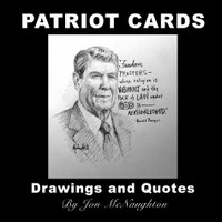 Patriot Cards - Drawings and Quotes - 6X6 Inches, 15 Prints