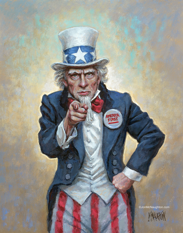 America First - 16x20 Litho Print, Open Edition Signed