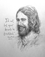 Do No Let Your Hearts Be Troubled Sketch - 11x14 Inch Litho, Limited Edition, Signed and Numbered (30)