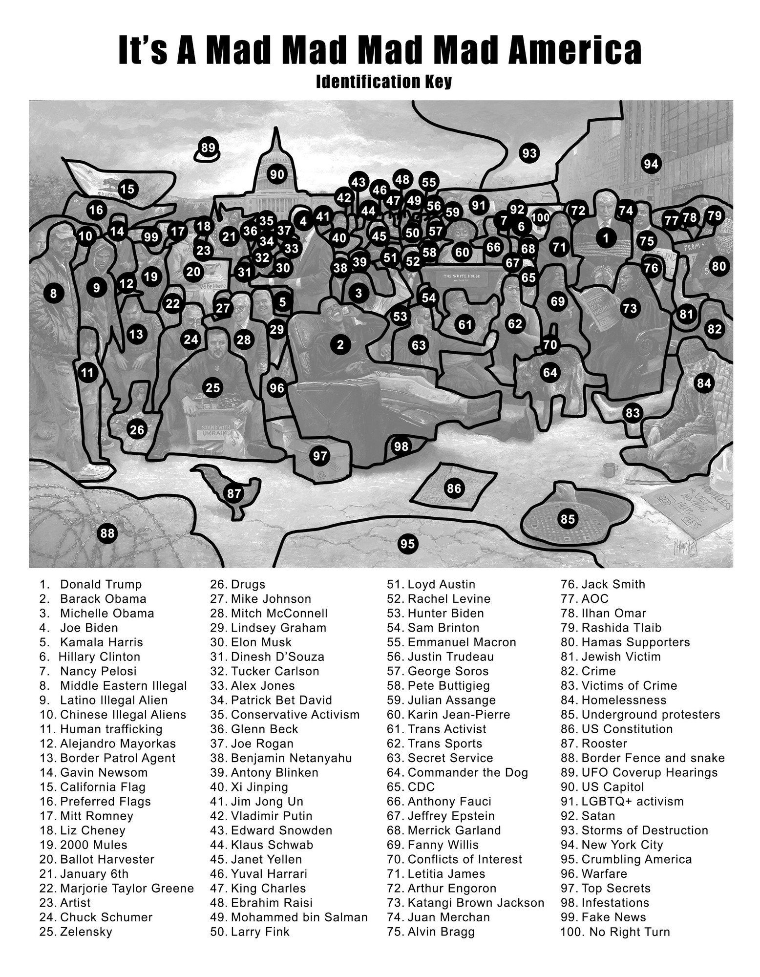 It's A Mad Mad Mad Mad America - 16x24 Giclee Canvas Print