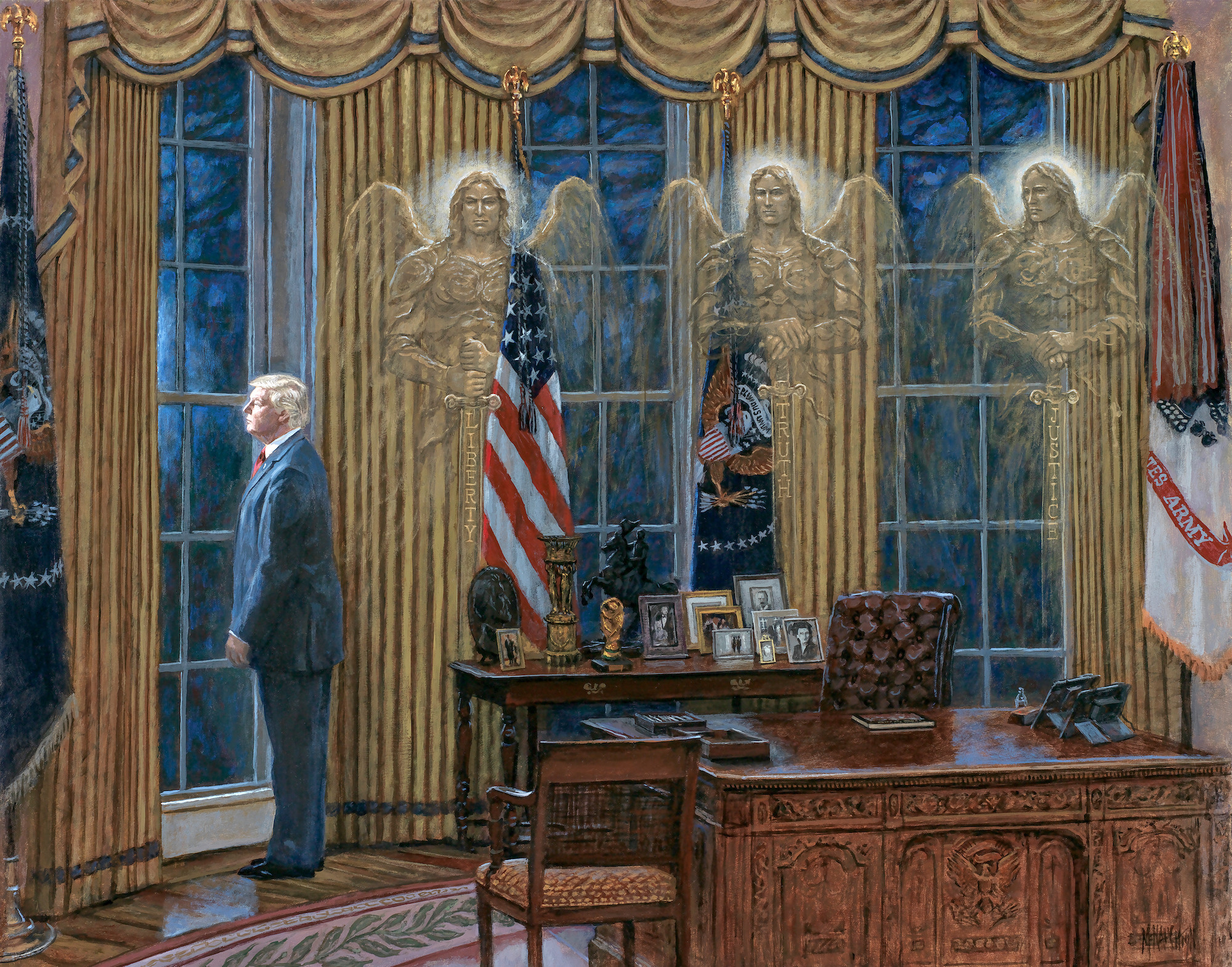 The Secret Service - 24x30 Inches, Giclee Canvas, Limited Edition