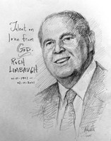 Rush Limbaugh Sketch - 11x14 Inch Litho, Limited Edition, Signed and numbered, (50)