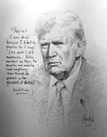 I'm Alive - Trump Sketch Original