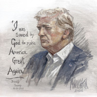 Saved - Trump Oil Sketch Original