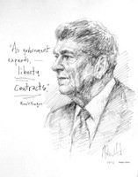 Reagan Liberty Sketch Original