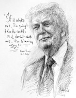 Blaming JD - Trump Sketch Original