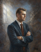 Charlie Kirk Portrait - 24x30 Inches, Giclee Canvas, Limited Edition, Signed (10)