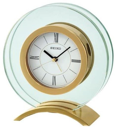 Seiko Glass Mantel Clock QHE057G | ATL Outlet