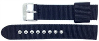 Condor Nylon Canvas Watch Strap Band 20mm Black with Free Spring Bars - 112G_01_20_W