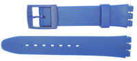ATLO 17mm (20mm) Sized Replacement Strap, Compatible for Swatch® Watch - Blue